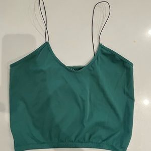 NWT Free People Green cami crop top